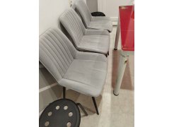 Стул на металлокаркасе Седа К крутящийся светло-серый  / белый фото покупателя 214