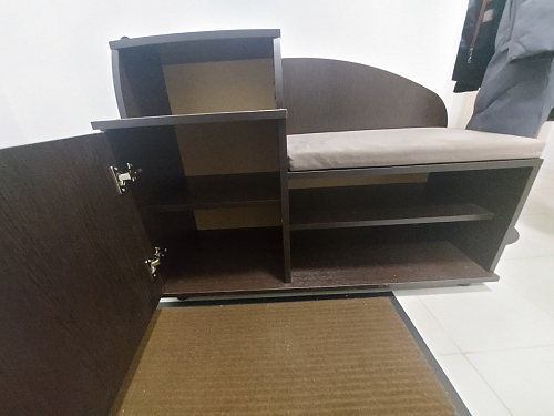 Обувница Аврора дуб млечный / венге фото покупателя 82