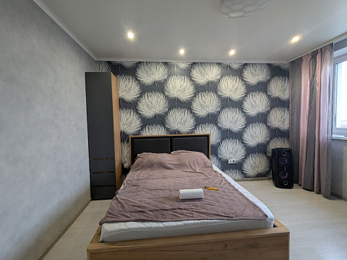 Двуспальная кровать Клауд 160х200 парящая дуб крафт золотой / антрацит фото покупателя 365