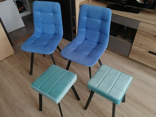 Стул на металлокаркасе Чилли бежевый / белый каркас фото покупателя 1288