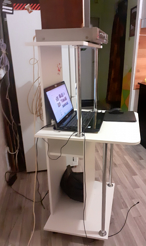 Компьютерный стол КСТ-12 белый фото покупателя 13