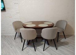 Стул на металлокаркасе Gabi 1 gray / black фото покупателя 488