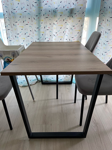 Деревянный стол Лота Лофт 140х80 дуб крафт табачный / черный матовый фото покупателя 285