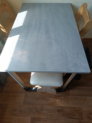 Стол Лота Лофт 120 25 мм сабия / белый матовый фото покупателя 563