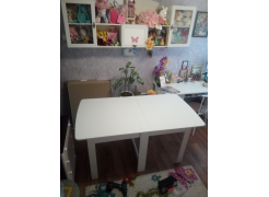 Стол книжка СтК4 дуб сонома / белый фото покупателя 10