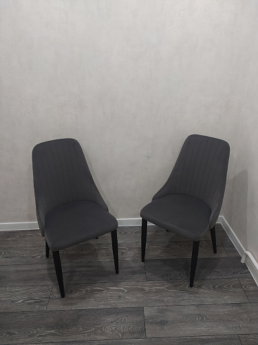 Стул на металлокаркасе Kora gray / black фото покупателя 531