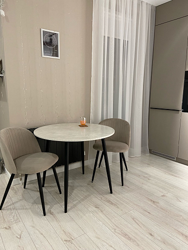 Стул на металлокаркасе Gabi latte / gold / black фото покупателя 663