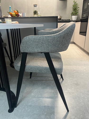 Стул на металлокаркасе Twin gray / black фото покупателя 33