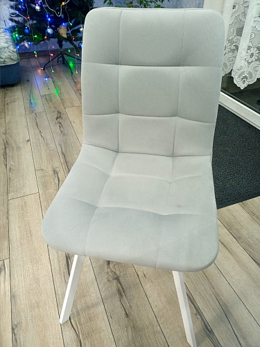 Стул на металлокаркасе Чилли бежевый / белый каркас фото покупателя 1126