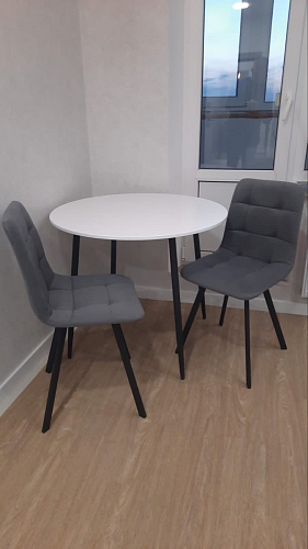 Комплект стульев Чилли 4 шт темно-серый / черный фото покупателя 493