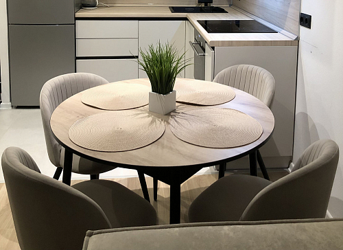 Стул на металлокаркасе Gabi 1 light purple / black фото покупателя 875