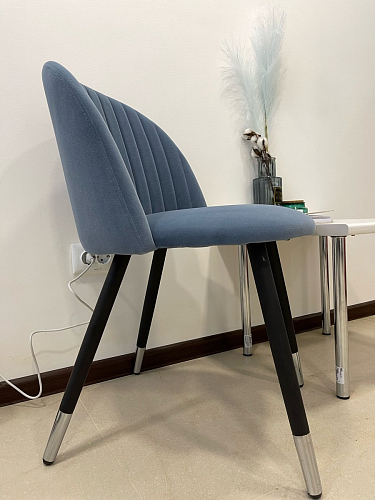 Стул на металлокаркасе Gabi gray / black фото покупателя 962