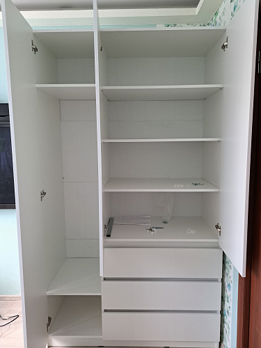 Шкаф Мадера ШМ 1200 лдсп белый фото покупателя 6