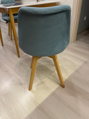 Стул Bonuss blue / wooden legs фото покупателя 77