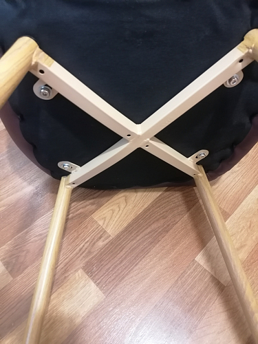 Стул на металлокаркасе Capri голубой фото покупателя 97