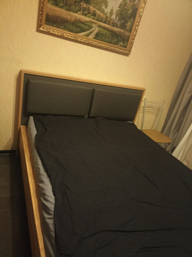 Двуспальная кровать Клауд 160х200 парящая дуб крафт золотой / антрацит фото покупателя 500