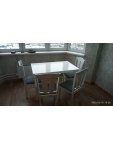 Обеденная группа Mali (стол и 4 стула) white / grey: отзыв о товаре