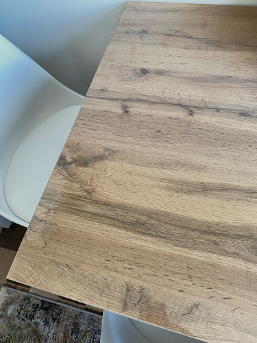 Стол Лота Лофт 140 25 мм черный матовый / бетон фото покупателя 129