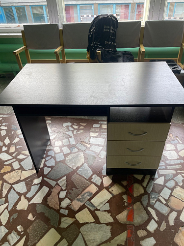 Стол письменный Бриз МДФ волна лайм / ясень светлый фото покупателя 181