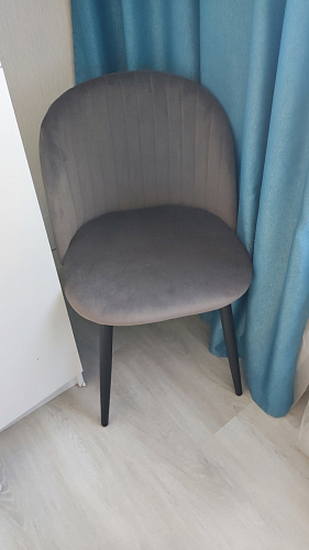 Стул на металлокаркасе Gabi gray / black фото покупателя 188