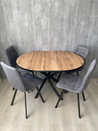 Комплект стульев Чилли 2 шт бежевый / черный фото покупателя 452