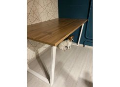 Стол Лота Лофт 140 25 мм юта / белый матовый фото покупателя 162