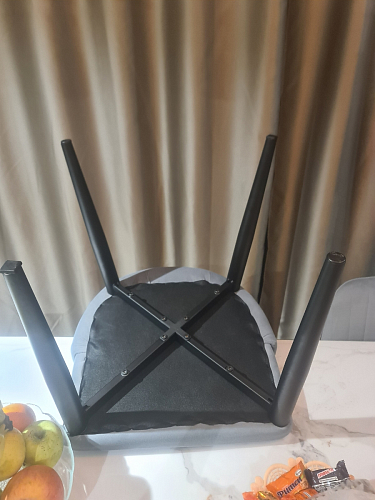 Стул на металлокаркасе Kora white / gray фото покупателя 302