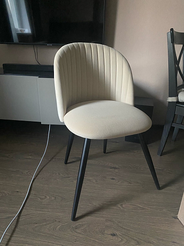 Стул на металлокаркасе Gabi 1 темно-серый / черный фото покупателя 292