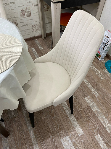 Стул на металлокаркасе Kora dark gray / black фото покупателя 176