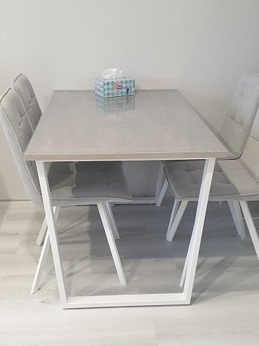 Стол раскладной Лота Лофт 120 25 мм юта / черный матовый фото покупателя 989