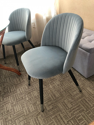 Стул на металлокаркасе Gabi gray / black фото покупателя 482