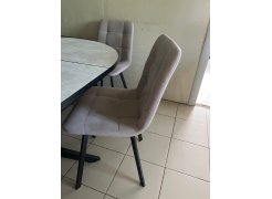 Стул на металлокаркасе Чилли светло-серый / черный фото покупателя 548