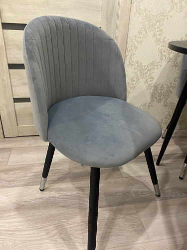 Стул на металлокаркасе Gabi gray / black фото покупателя 467