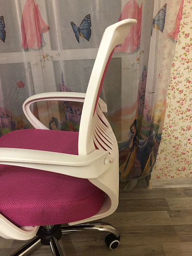 Компьютерное кресло Ergoplus белое / голубое фото покупателя 25