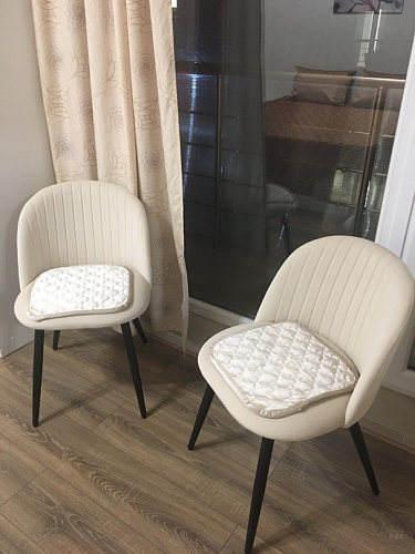 Стул на металлокаркасе Gabi latte / gold / black фото покупателя 666