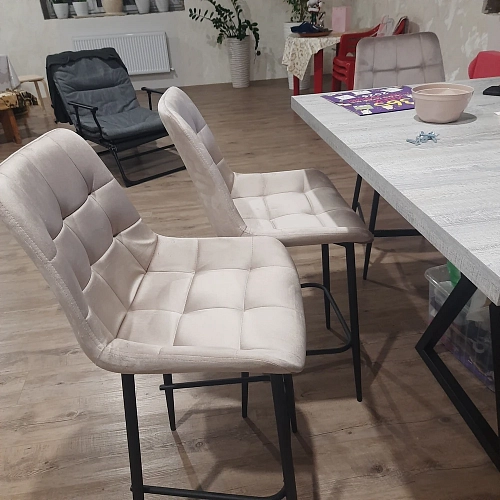 Полубарный стул Стронг кирпичный ZD 432 / черный каркас фото покупателя 21
