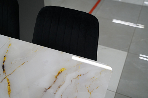 Стол на тумбе Бугун белый / золото из шоурума 2