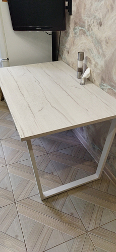 Стол раскладной Лота Лофт 120 25 мм юта / черный матовый фото покупателя 665