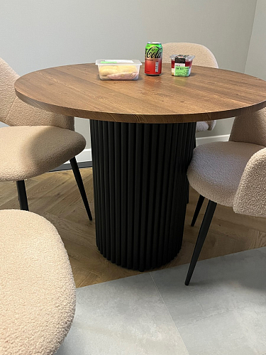 Деревянный стол Барел 89 черный / черный фото покупателя 26