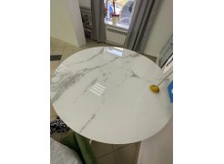 Стеклянный стол Норфолк 100 золото фото покупателя 58