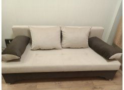 Диван Ник-2 еврокнижка рогожка бежевый фото покупателя 1