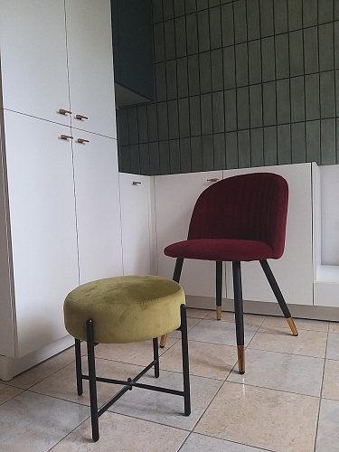 Стул на металлокаркасе Gabi 1 темно-серый / черный фото покупателя 94