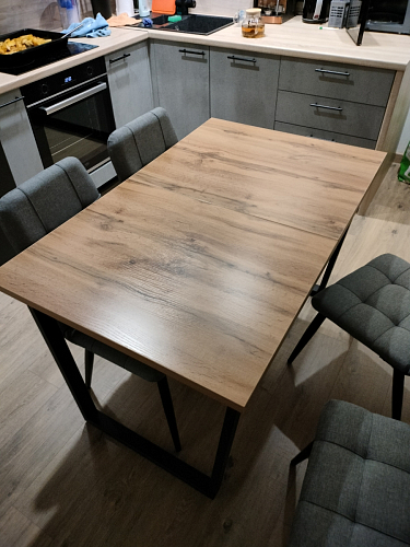 Стол раскладной Лота Лофт 120 25 мм юта / черный матовый фото покупателя 107