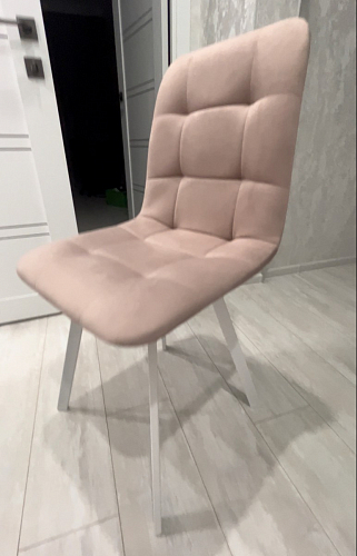 Стул на металлокаркасе Чилли синий / белый фото покупателя 704