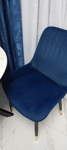 Стул на металлокаркасе Seda 1 latte / black / gold фото покупателя 42