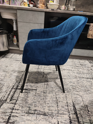 Стул на металлокаркасе Slam dark blue фото покупателя 4