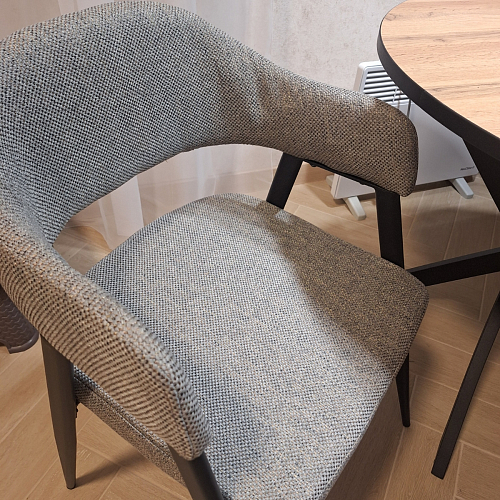 Стул на металлокаркасе Twin gray / black фото покупателя 24