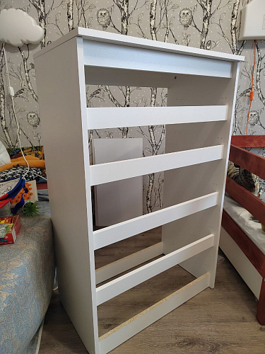 Комод Мадера 1384 ЛДСП дуб крафт золотой / лдсп белый фото покупателя 7