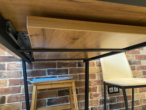 Стол раскладной Лота Лофт 120 25 мм юта / черный матовый фото покупателя 916