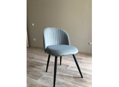 Стул на металлокаркасе Gabi 1 бежевый / черный с серебряными наконечниками фото покупателя 278